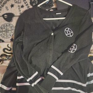 Spirit Halloween Pentagram Cheer Skirt And Matching Jacket, Medium